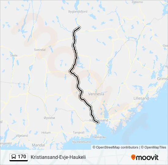 170 Bus Line Map