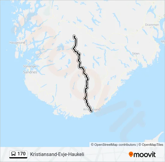 170 Bus Line Map