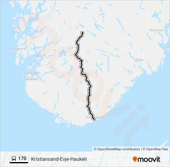 170 Bus Line Map