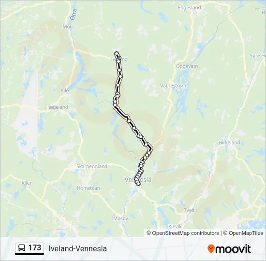 173 Bus Line Map