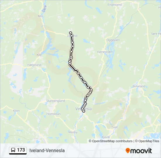 173 Bus Line Map