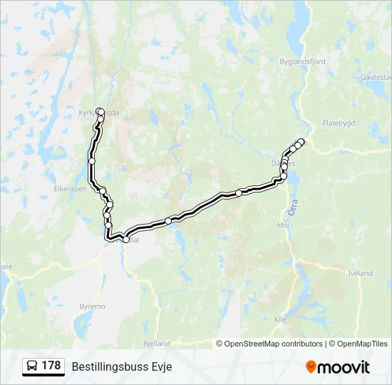 178 Bus Line Map
