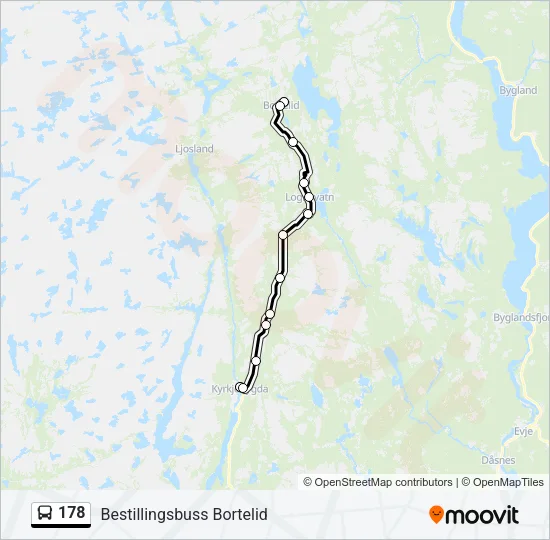 178 Bus Line Map