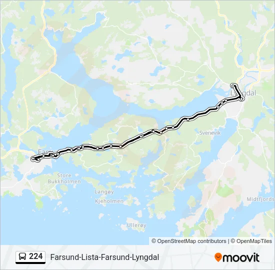 224 Bus Line Map