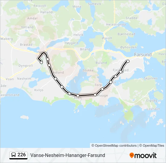 226 Bus Line Map