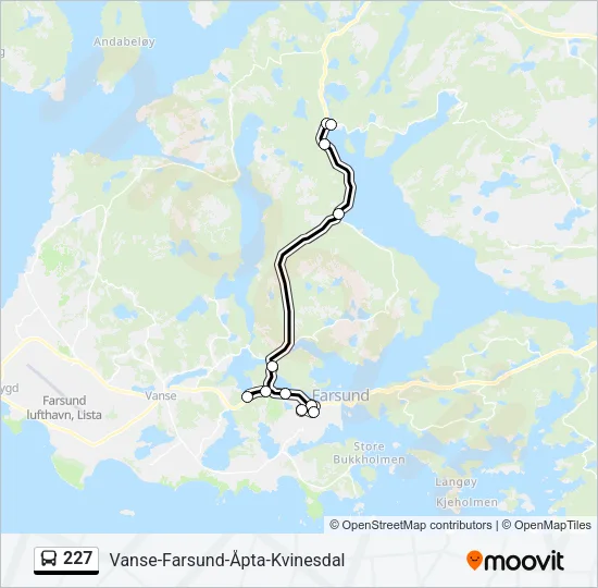 227 Bus Line Map