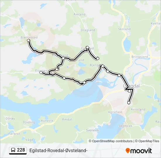 228 Bus Line Map