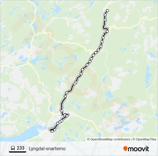 233 Bus Line Map