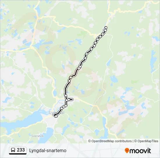 233 Bus Line Map