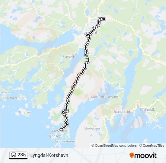235 Bus Line Map