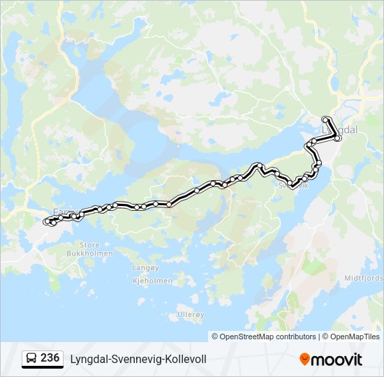 236 Bus Line Map