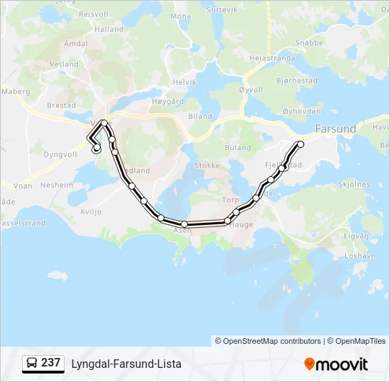 237 Bus Line Map