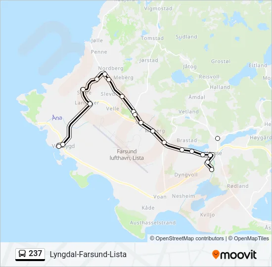237 Bus Line Map