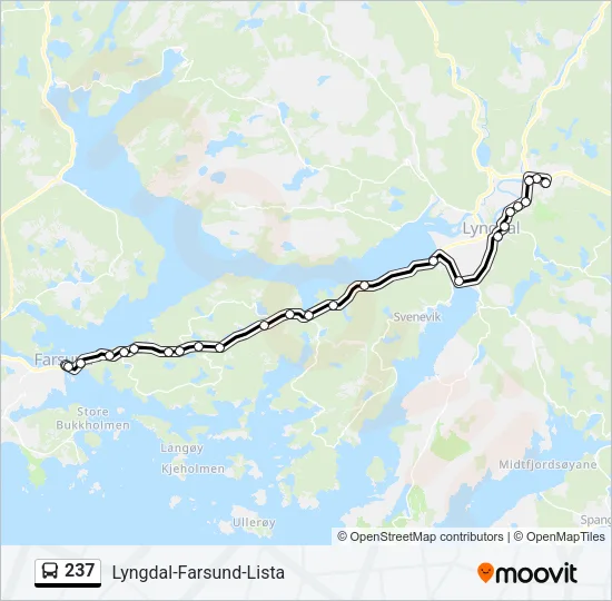 237 Bus Line Map