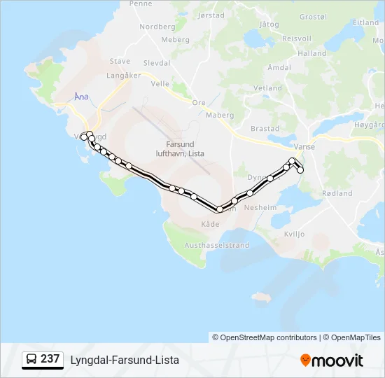 237 Bus Line Map