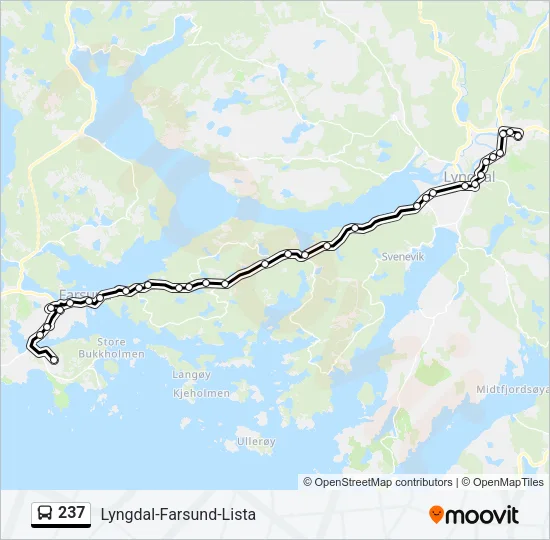 237 Bus Line Map