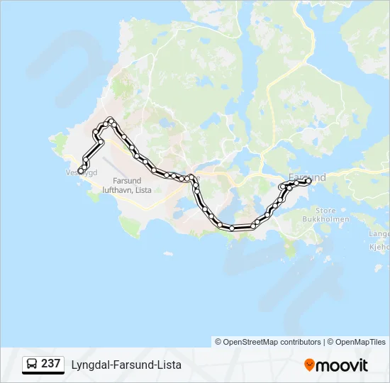 237 Bus Line Map