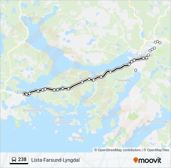 238 Bus Line Map