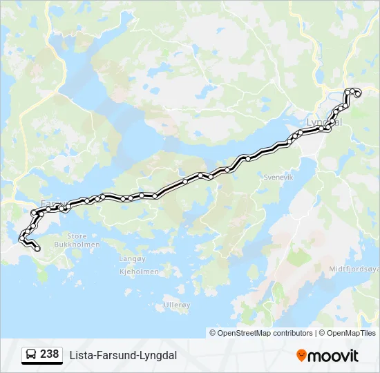 238 Bus Line Map