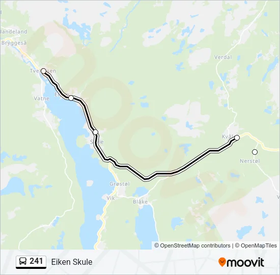 241 Bus Line Map