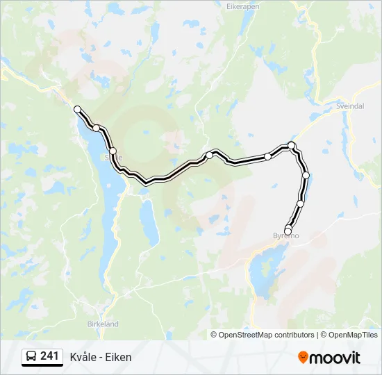 241 Bus Line Map