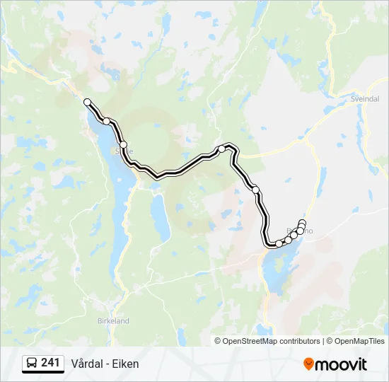 241 Bus Line Map