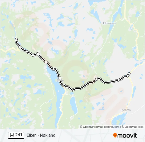 241 Bus Line Map