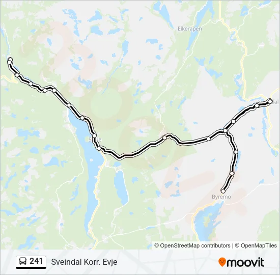 241 Bus Line Map