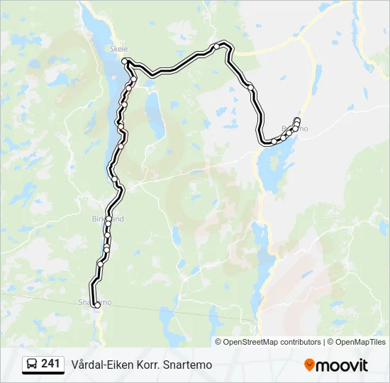 241 Bus Line Map