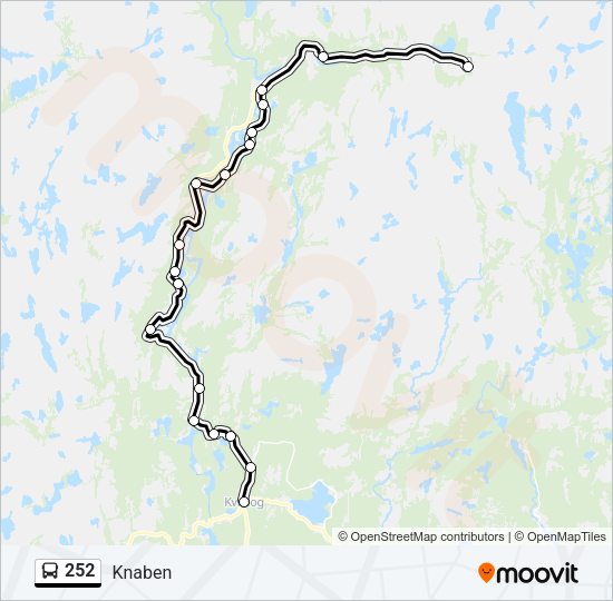 252 Bus Line Map