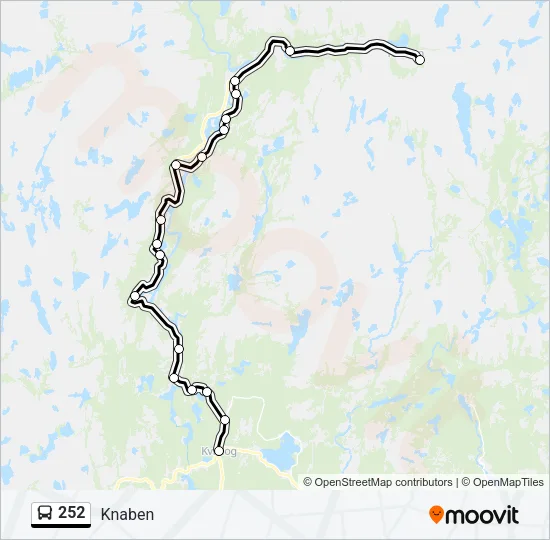 252 Bus Line Map