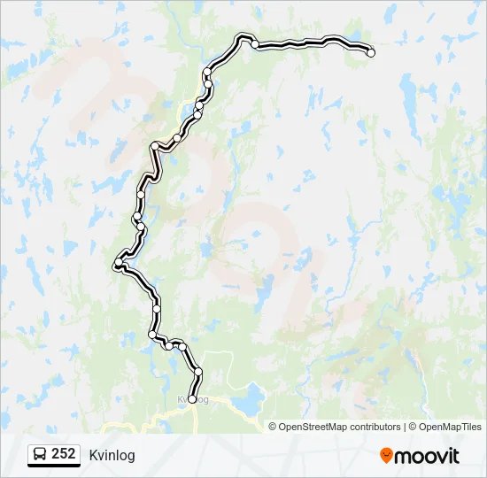 252 Bus Line Map