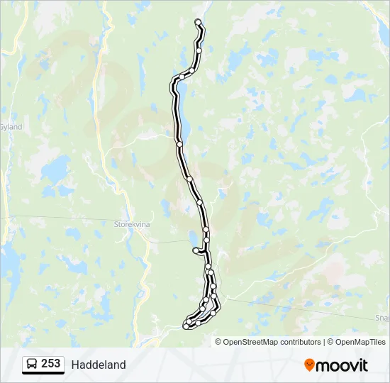 253 Bus Line Map