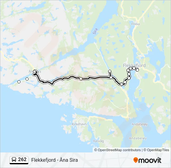 262 Bus Line Map