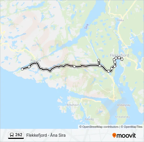 262 Bus Line Map