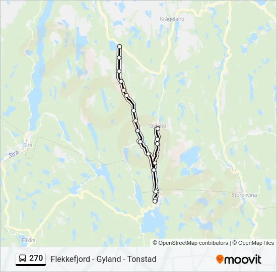270 Bus Line Map