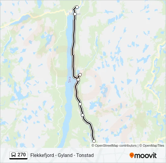 270 Bus Line Map