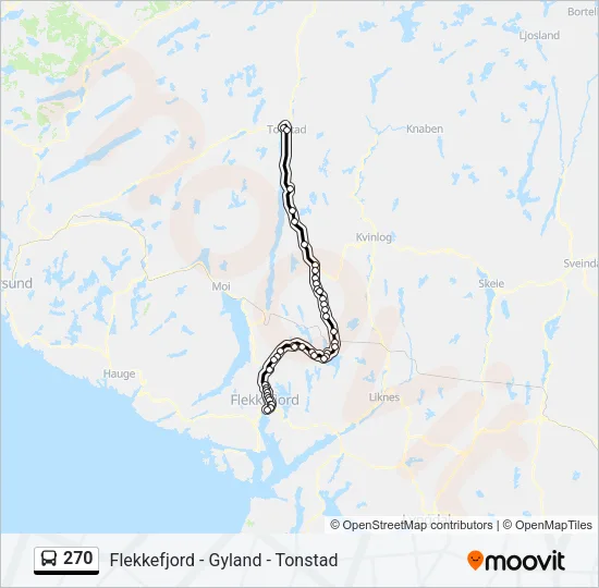 270 Bus Line Map