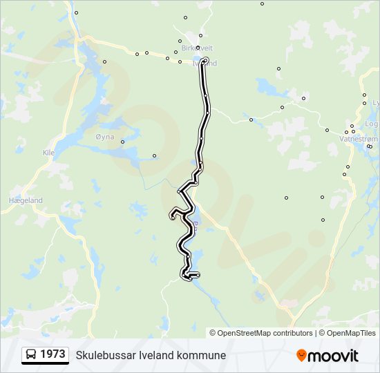 1973 bus Line Map