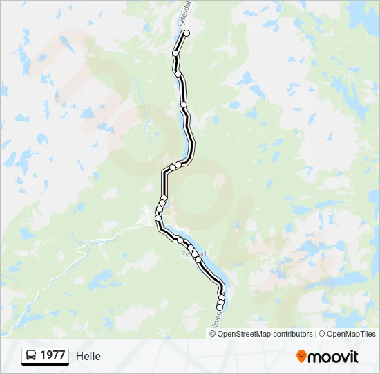 1977 Bus Line Map