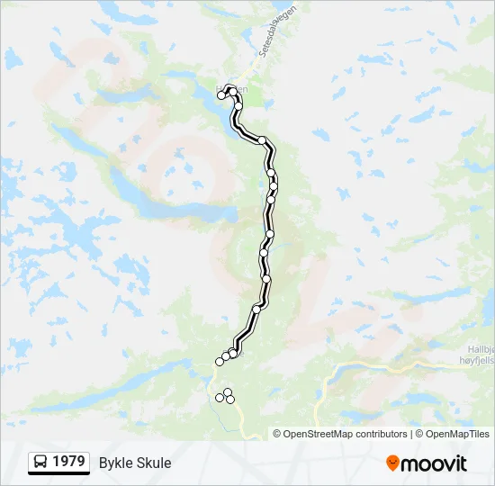 1979 Bus Line Map