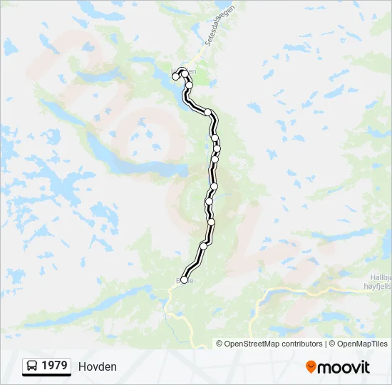 1979 Bus Line Map