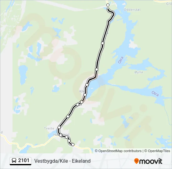 2101 Bus Line Map