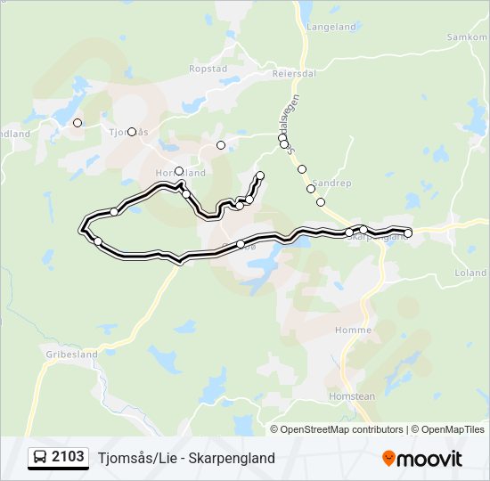 2103 Bus Line Map