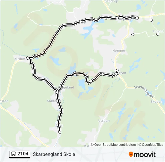 2104 Bus Line Map