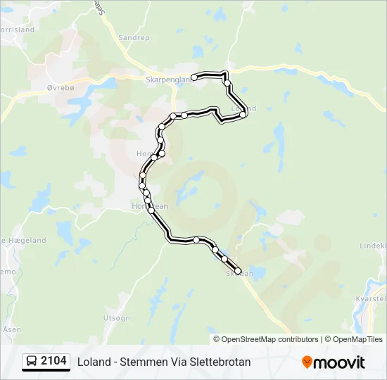 2104 Bus Line Map