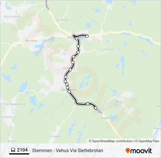 2104 Bus Line Map
