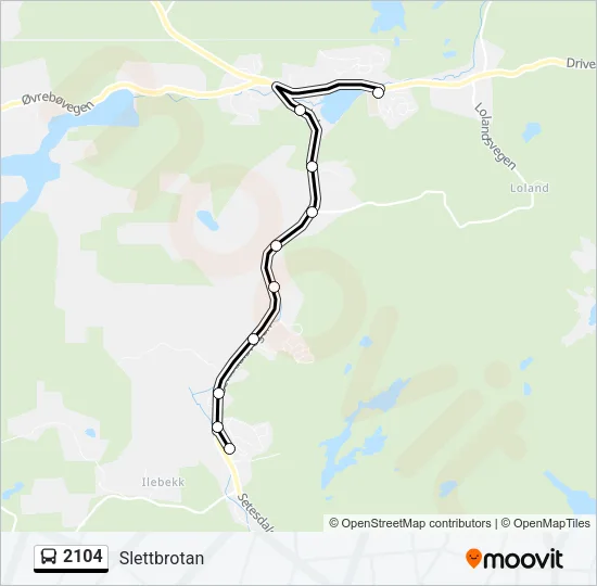 2104 Bus Line Map