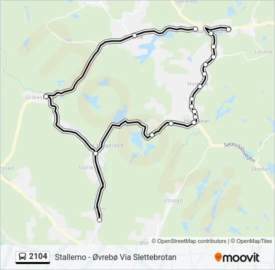 2104 Bus Line Map