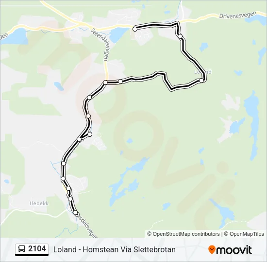 2104 Bus Line Map